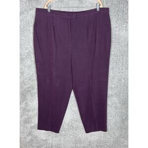 Vintage Casual Corner Annex Woman‎ Dress Pants Womens Size 24W Purple Stretch